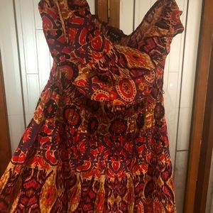 Strapless mini dress